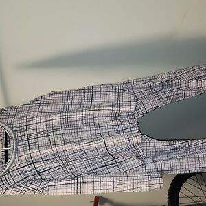 Kensie Pink and Black Grid Long Sleeve PJ Set